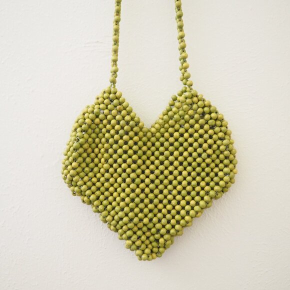 Urban Outfitters Beaded Crossbody Heart Purse - Picture 3 of 5